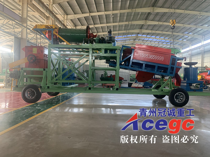 移動(dòng)破碎選金車